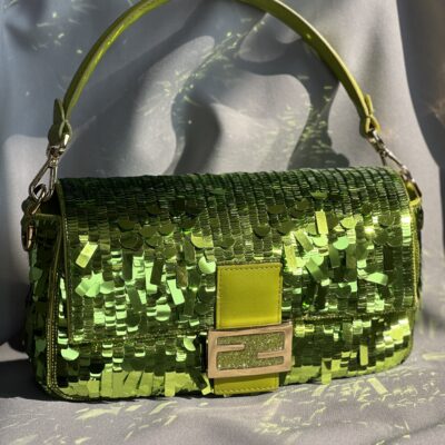 Fendi Sex&TheCity Wasabi Sequin Baguette (2022)