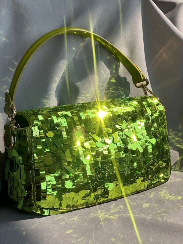 Fendi Sex&TheCity Wasabi Sequin Baguette (2022)