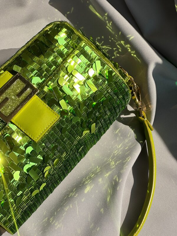 Fendi Sex&TheCity Wasabi Sequin Baguette (2022)