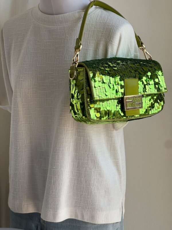 Fendi Sex&TheCity Wasabi Sequin Baguette (2022)
