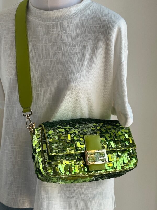 Fendi Sex&TheCity Wasabi Sequin Baguette (2022)