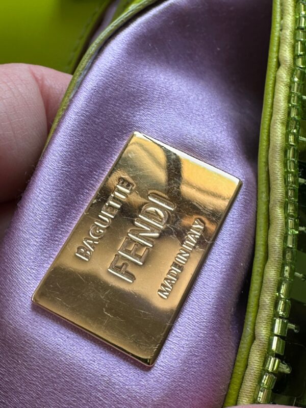 Fendi Sex&TheCity Wasabi Sequin Baguette (2022)