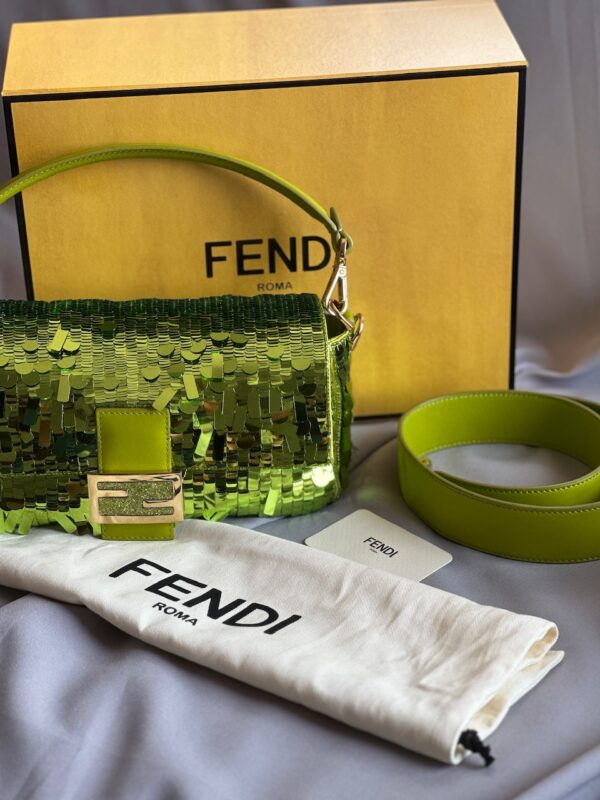 Fendi Sex&TheCity Wasabi Sequin Baguette (2022)