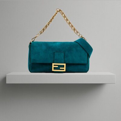 Fendi Baguette Suede Bag (2019)
