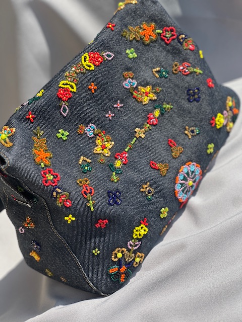 Fendi Beaded Denim Mamma Baguette (2000)