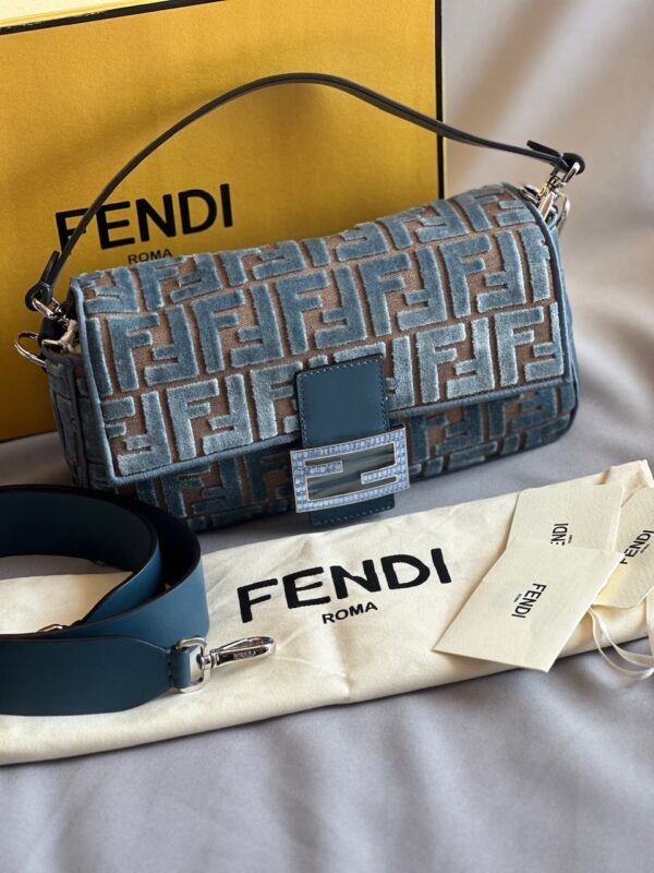 Fendi Velvet Monogram Baguette (2024)