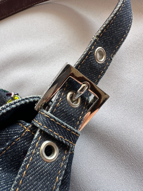 Fendi Beaded Denim Mamma Baguette (2000)