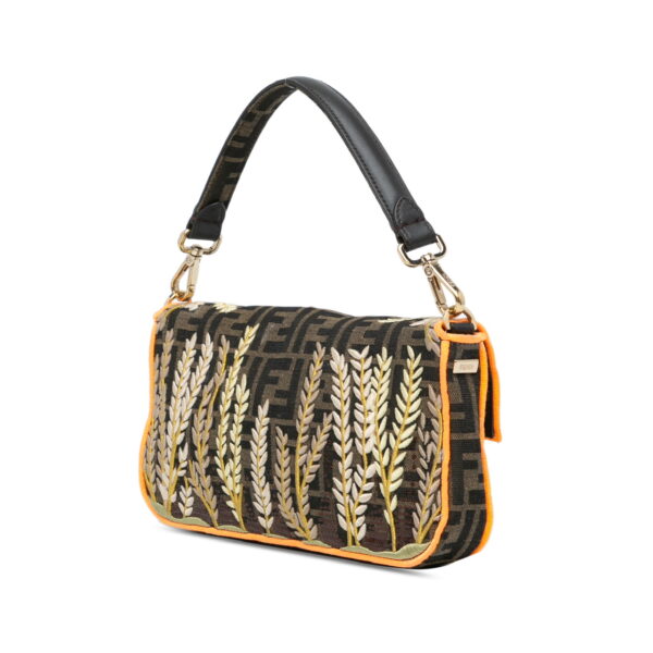 Fendi Zucca Embroidered Canvas Baguette (2019)