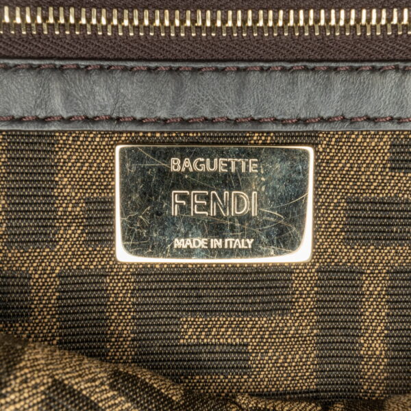 Fendi Zucca Embroidered Canvas Baguette (2019)