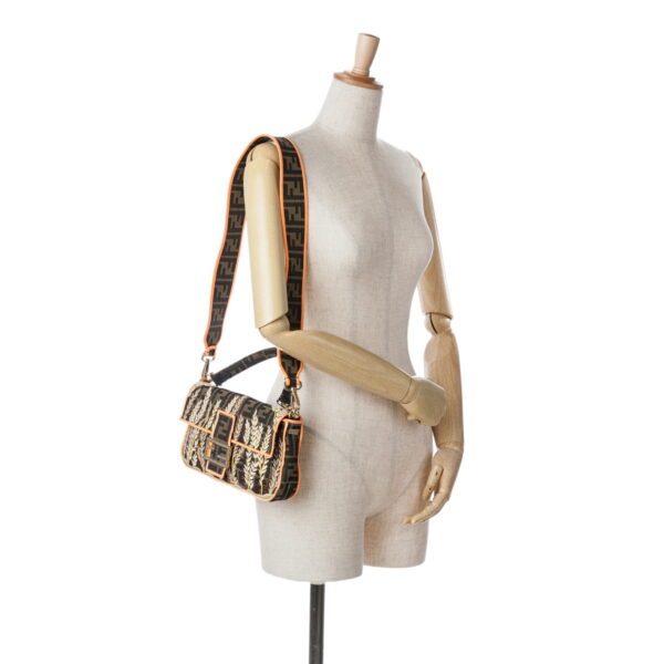 Fendi Zucca Embroidered Canvas Baguette (2019)