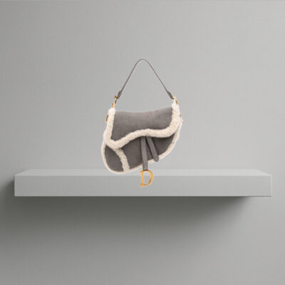 Christian Dior Shearling Saddle Bag (2020)