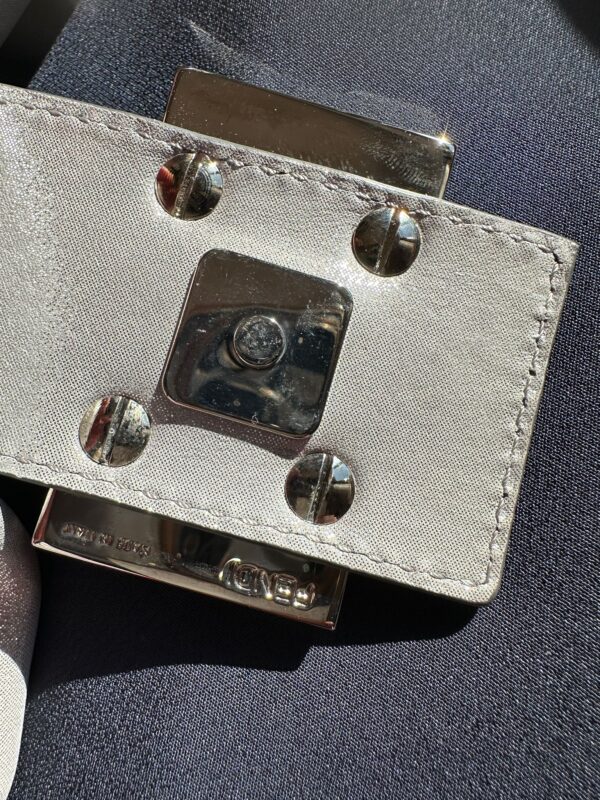 Fendi Grey Lamé Baguette (2012)