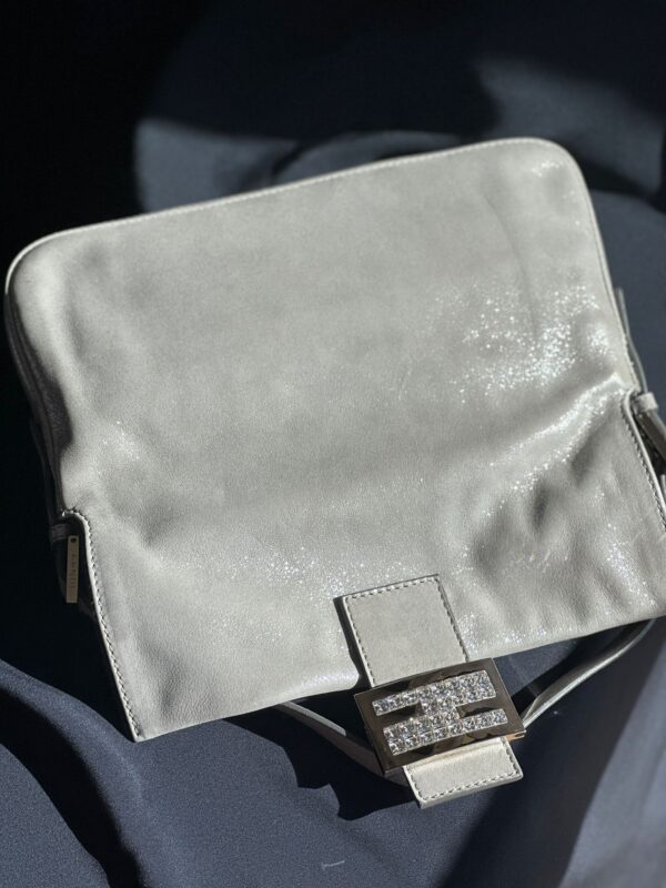 Fendi Grey Lamé Baguette (2012)