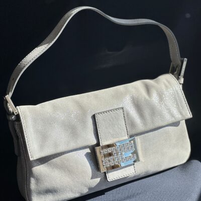 Fendi Grey Lamé Baguette (2012)