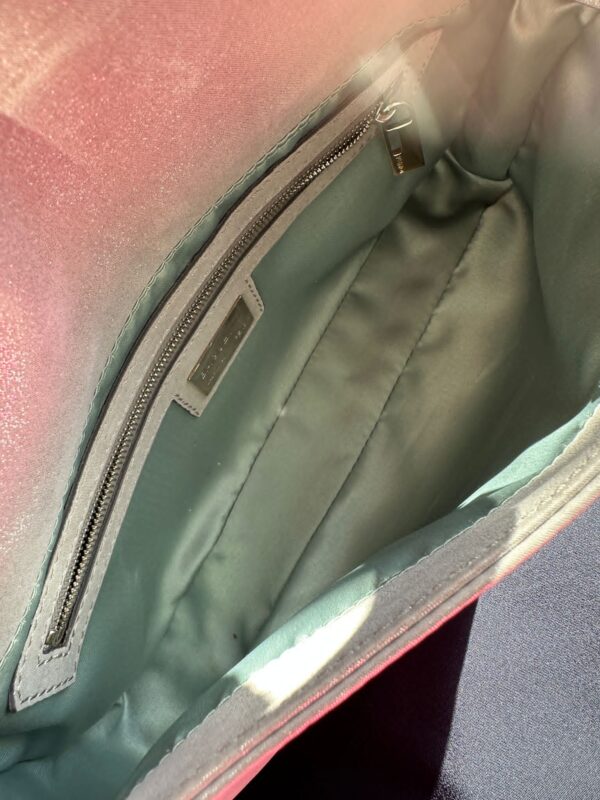 Fendi Grey Lamé Baguette (2012)