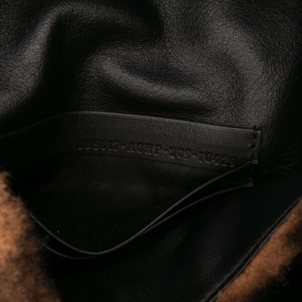 Fendi Mini Zucca Shearling Chain Baguette (2020)