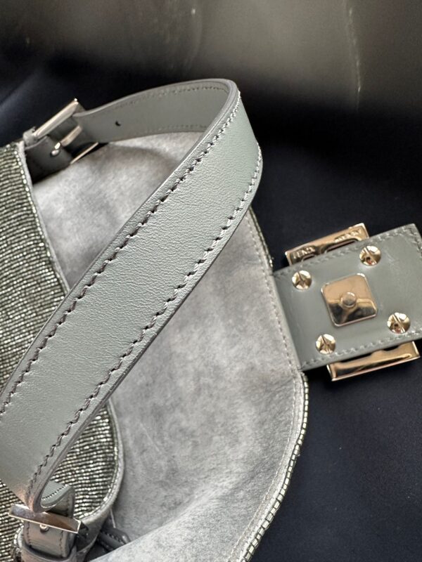 Fendi Silver Beaded Baguette (2013)