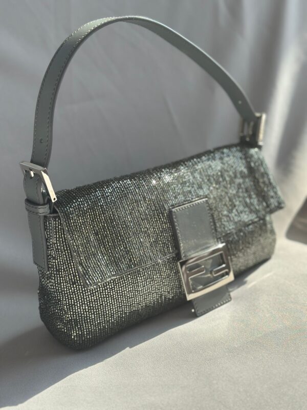Fendi Silver Beaded Baguette (2013)