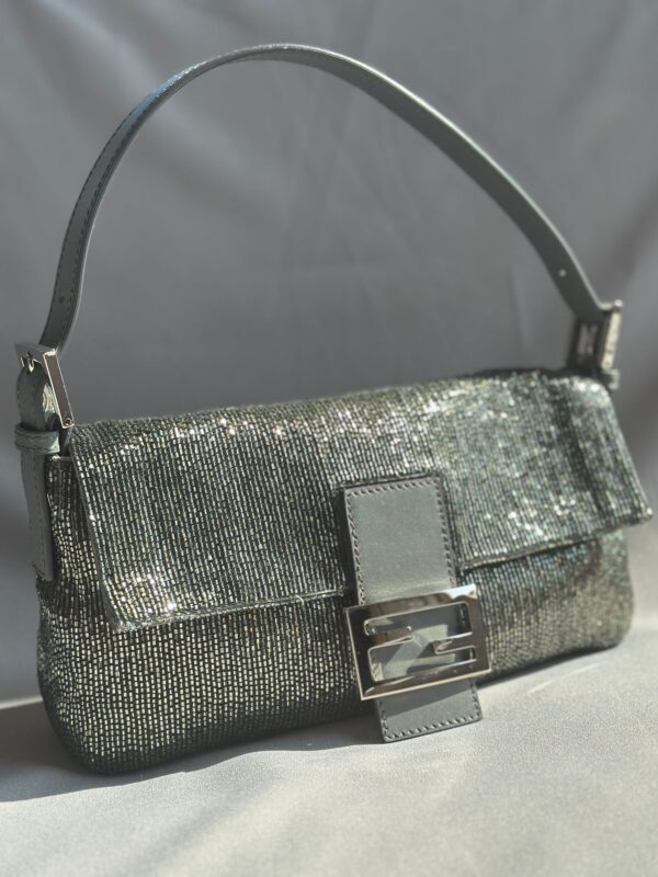 Fendi Silver Beaded Baguette (2013)
