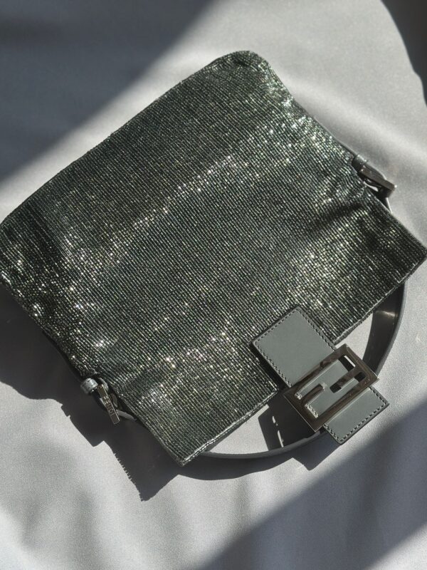 Fendi Silver Beaded Baguette (2013)