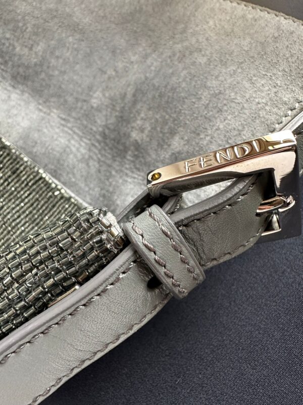 Fendi Silver Beaded Baguette (2013)