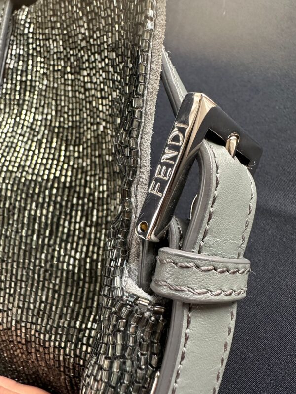 Fendi Silver Beaded Baguette (2013)