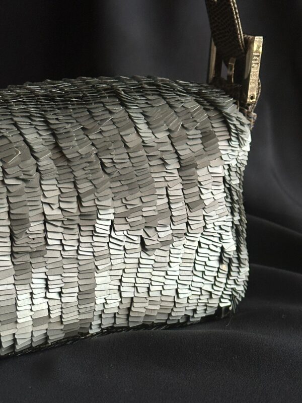 Fendi Silver Sequin Baguette (1998/1999)