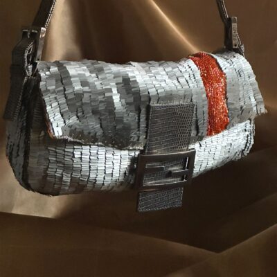 Fendi Silver Sequin Baguette (1998/1999)