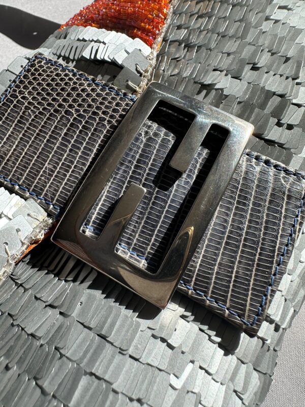 Fendi Silver Sequin Baguette (1998/1999)