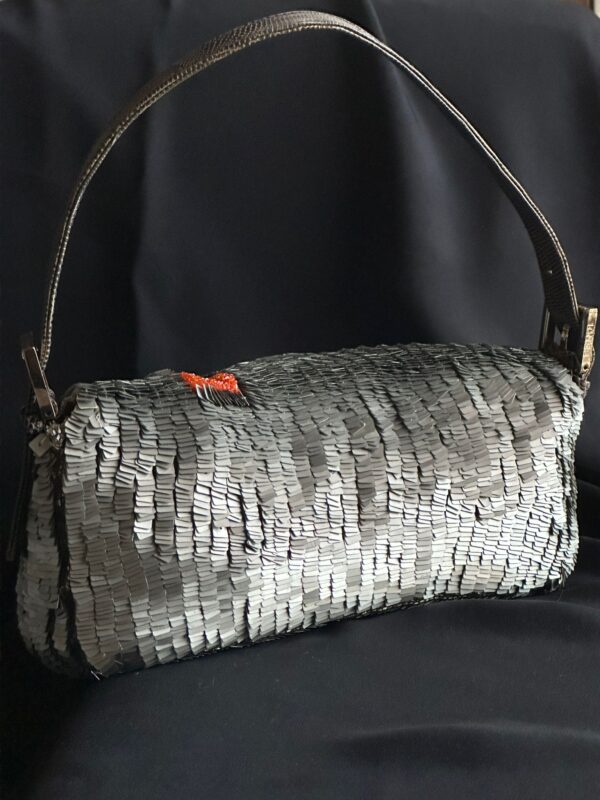 Fendi Silver Sequin Baguette (1998/1999)