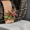 Fendi Monogram Zucca Floral Buckle Croissant (2000)