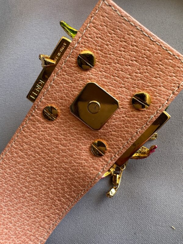 Fendi Monogram Zucca Floral Buckle Croissant (2000)