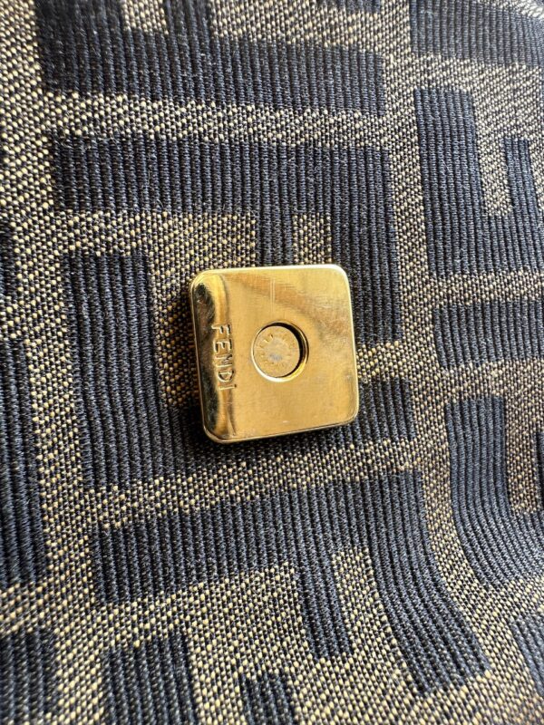 Fendi Monogram Zucca Floral Buckle Croissant (2000)