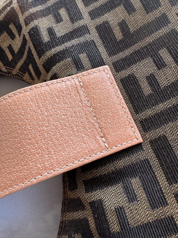 Fendi Monogram Zucca Floral Buckle Croissant (2000)
