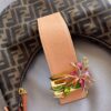 Fendi Monogram Zucca Floral Buckle Croissant (2000)