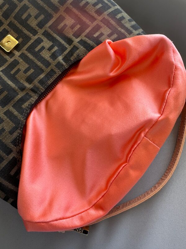 Fendi Monogram Zucca Floral Buckle Croissant (2000)