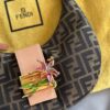 Fendi Monogram Zucca Floral Buckle Croissant (2000)
