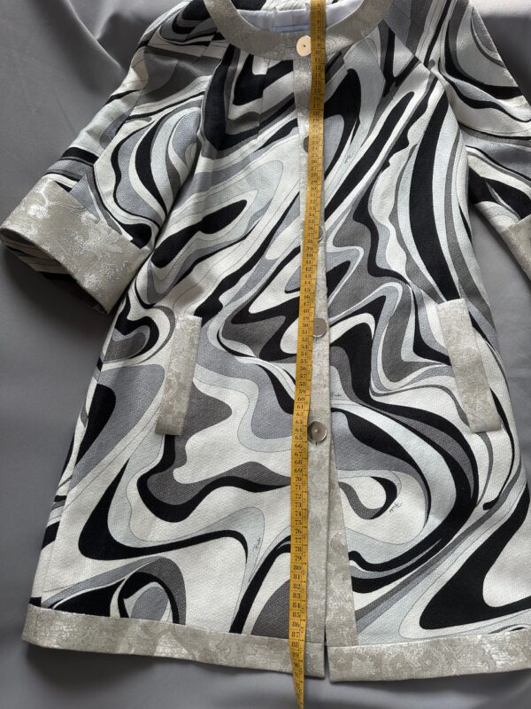 Emilio Pucci Silver Black Spring 2007 Runway Coat
