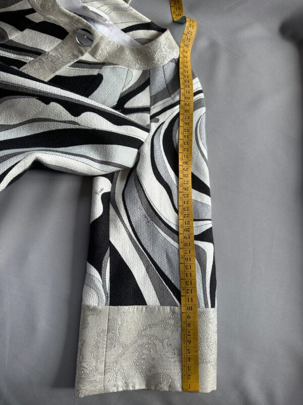 Emilio Pucci Silver Black Spring 2007 Runway Coat