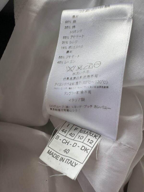 Emilio Pucci Silver Black Spring 2007 Runway Coat
