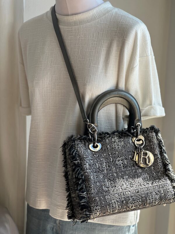 Christian Dior Medium Tweed Lady Dior (2012)