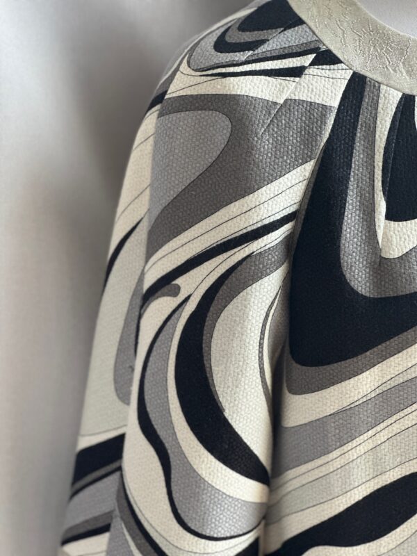Emilio Pucci Silver Black Spring 2007 Runway Coat
