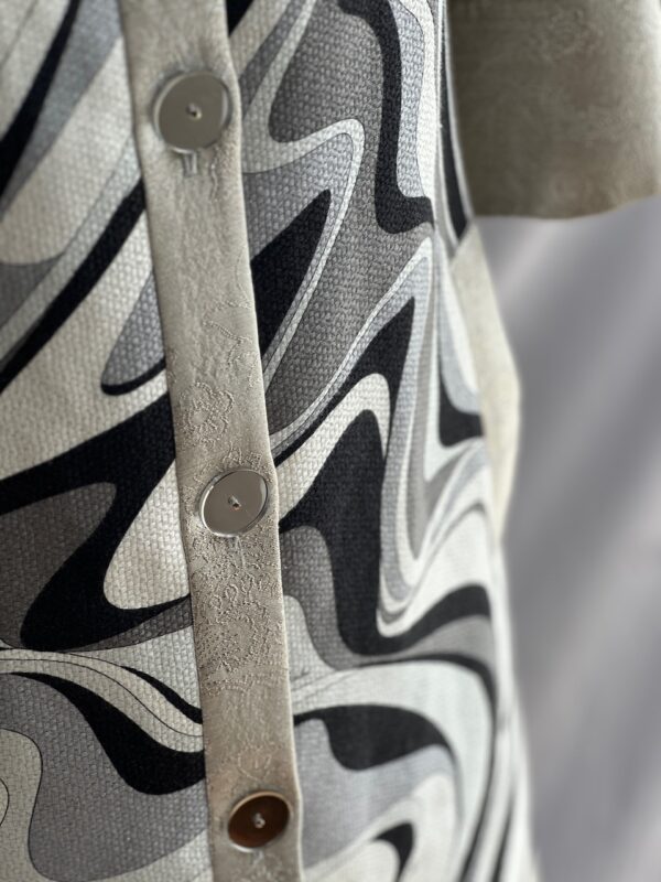 Emilio Pucci Silver Black Spring 2007 Runway Coat