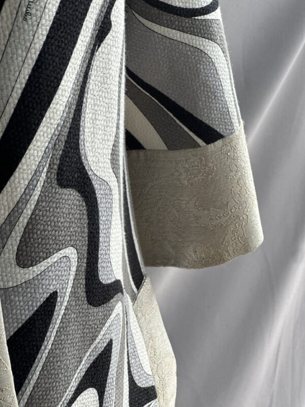 Emilio Pucci Silver Black Spring 2007 Runway Coat