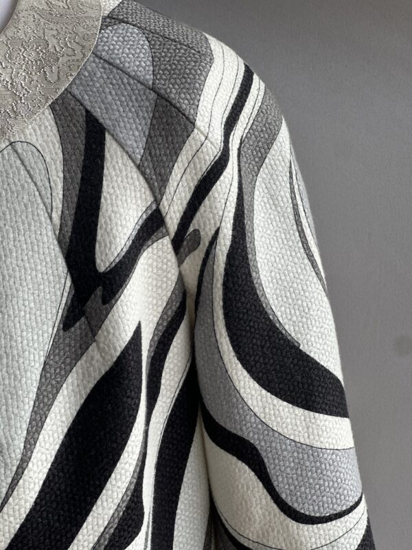 Emilio Pucci Silver Black Spring 2007 Runway Coat