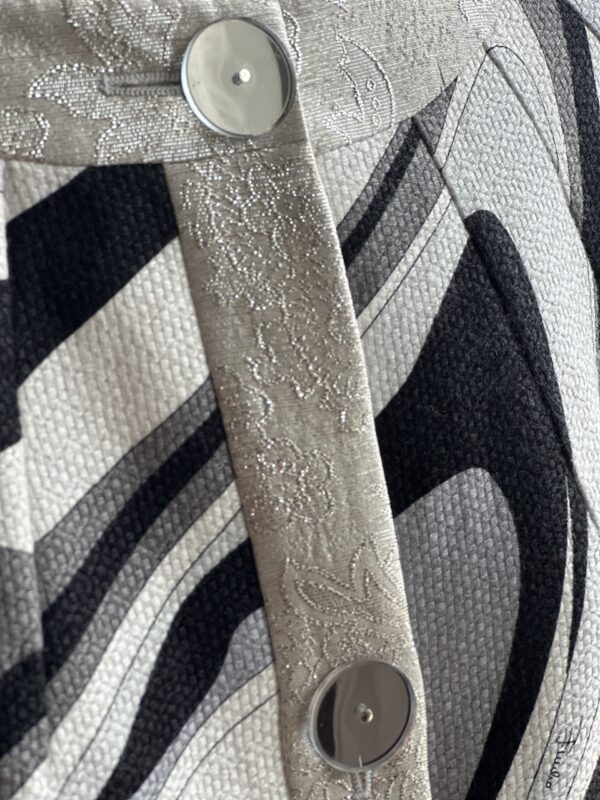 Emilio Pucci Silver Black Spring 2007 Runway Coat