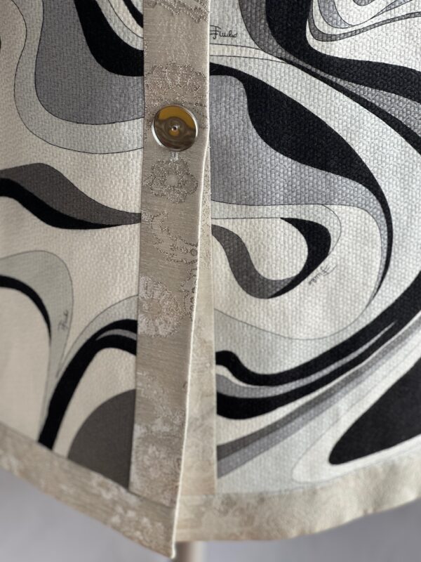 Emilio Pucci Silver Black Spring 2007 Runway Coat