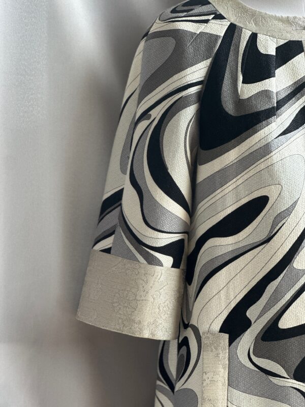 Emilio Pucci Silver Black Spring 2007 Runway Coat
