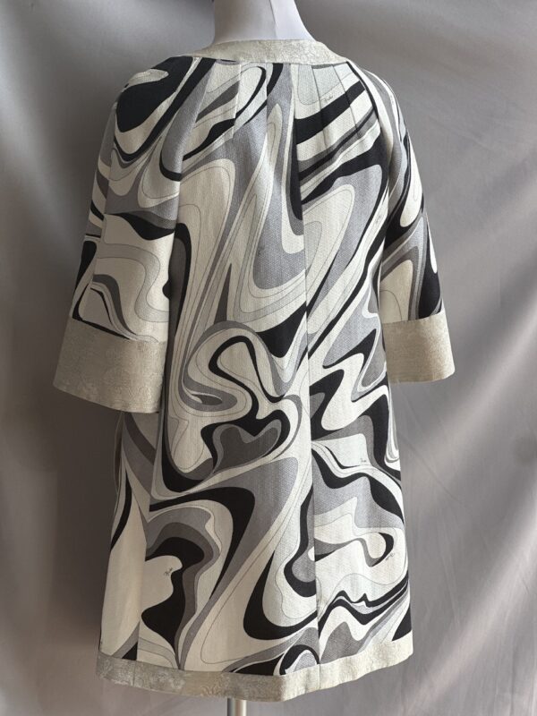 Emilio Pucci Silver Black Spring 2007 Runway Coat