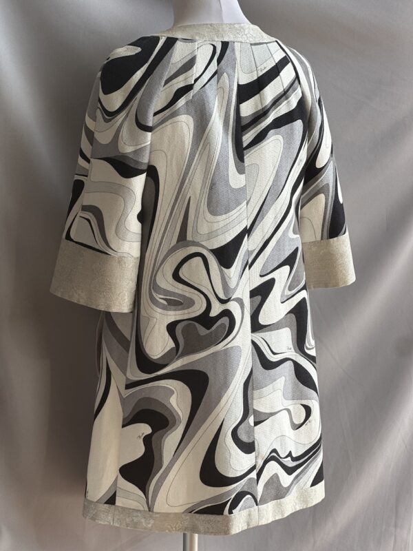 Emilio Pucci Silver Black Spring 2007 Runway Coat